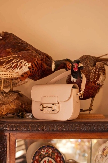 Metal Toka Kapaklı Vizon Çanta