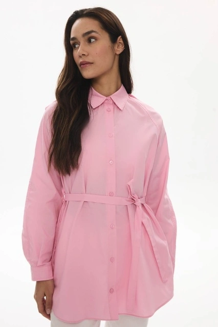 Karye Pembe Trenç Gömlek Karye Pembe Trenç Gömlek