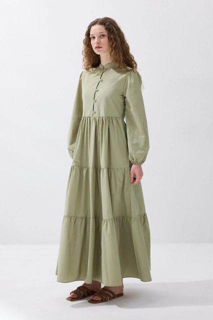 Katy Pamuklu Çağla Elbise