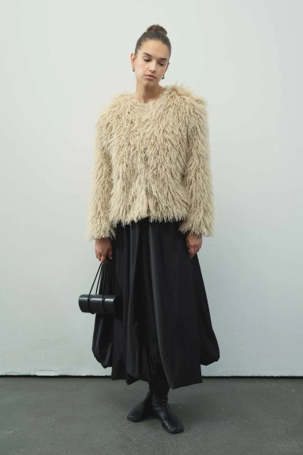 Kısa Suni Kürk Vizon Ceket