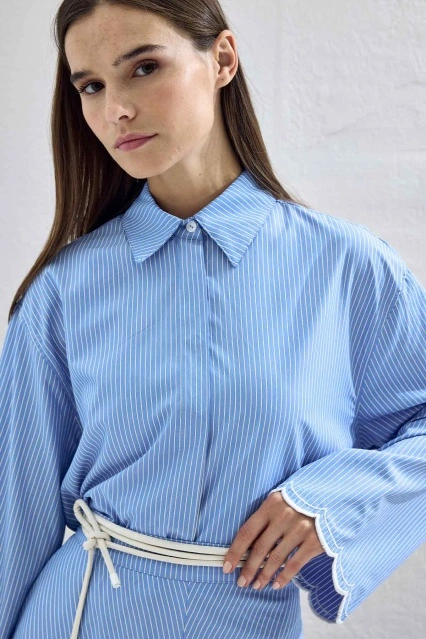 Kordon Beyaz Deri Kemer