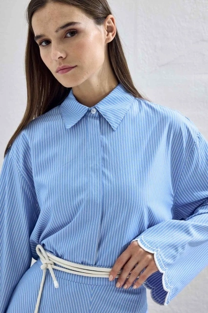 Kordon Beyaz Deri Kemer