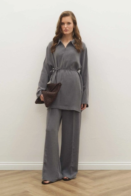 Melanj Dokulu Glide Antrasit Pantolon Takım