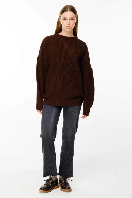 Oversize Kazak - Kahve