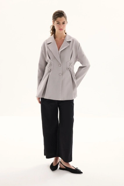 Özel Dikim Blazer Ceket - Gri Özel Dikim Blazer Ceket - Gri
