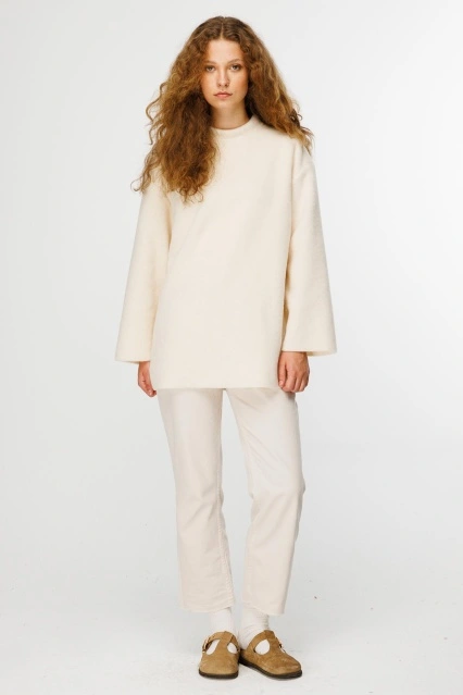 Pamuk Dokulu Ekru Kazak