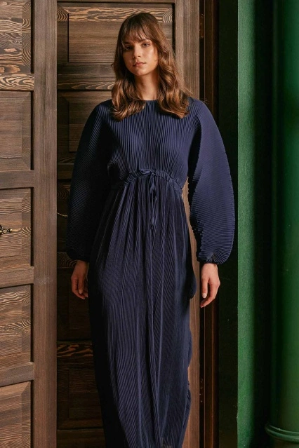 Pilise Lacivert Elbise