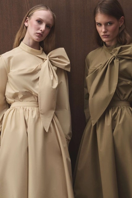 Premium Fiyonk Detaylı Poplin Butter Yellow Gömlek