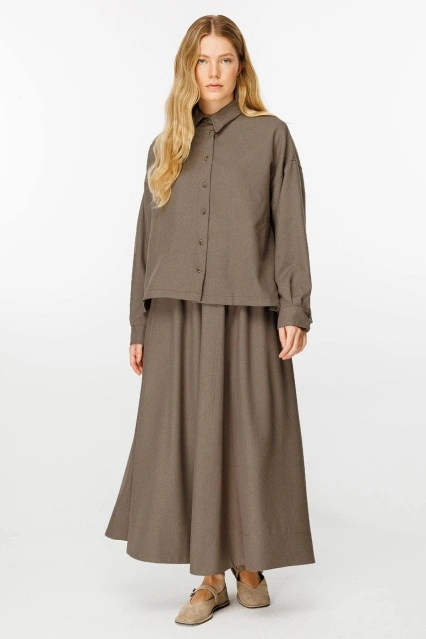 Premium Kısa Vizon Gömlek