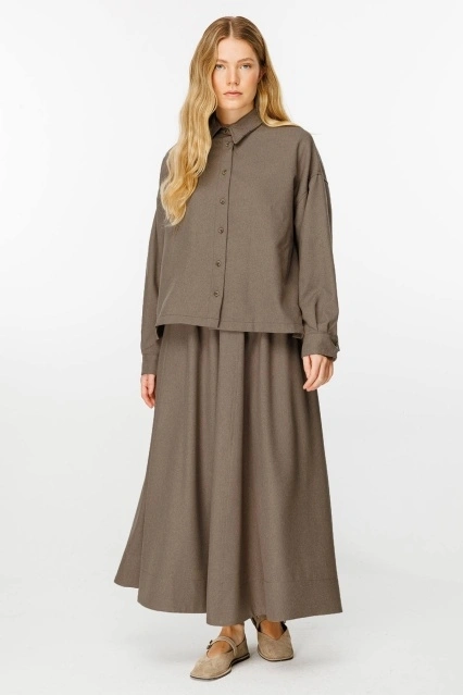 Premium Kısa Vizon Gömlek