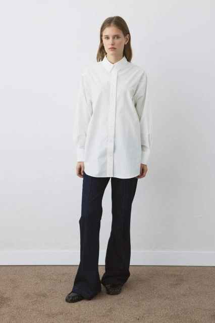 Premium Poplin Beyaz Gömlek