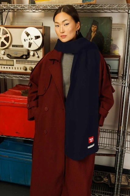 Premium Yumuşak Lacivert Atkı