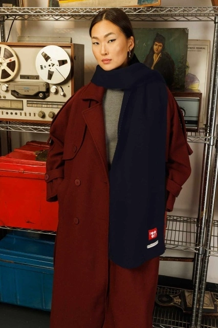 Premium Yumuşak Lacivert Atkı