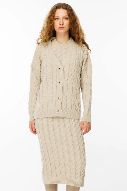 Saç Örgü Triko Taş Elbise Hırka Takım Saç Örgü Triko Taş Elbise Hırka Takım