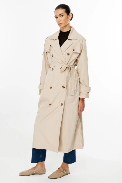 Soft Oversize Bej Trençkot