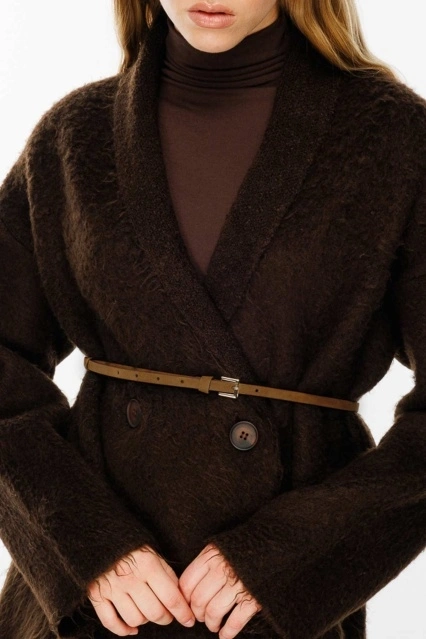 Süet Dokulu Camel İnce Kemer Süet Dokulu Camel İnce Kemer