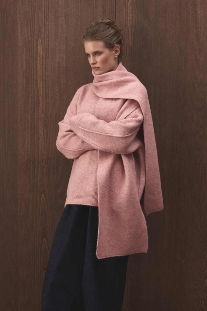 Yumuşak Dokulu Soft Pembe Atkı