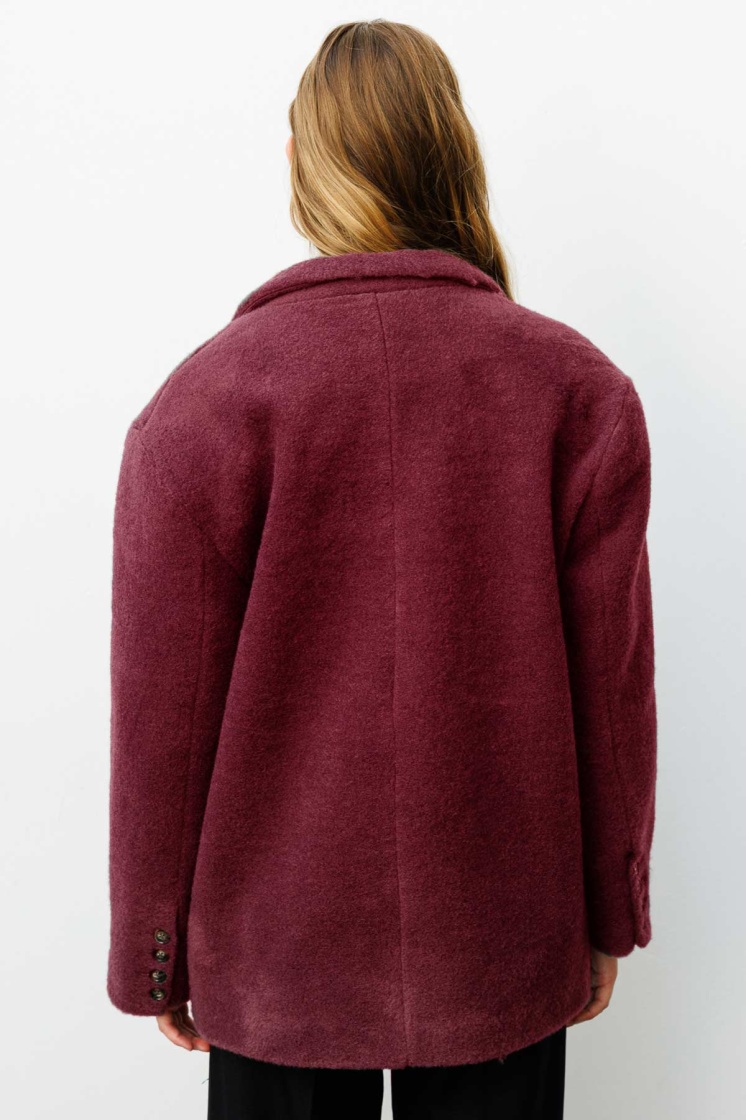 Alaska Kruvaze Bordo Blazer - 5