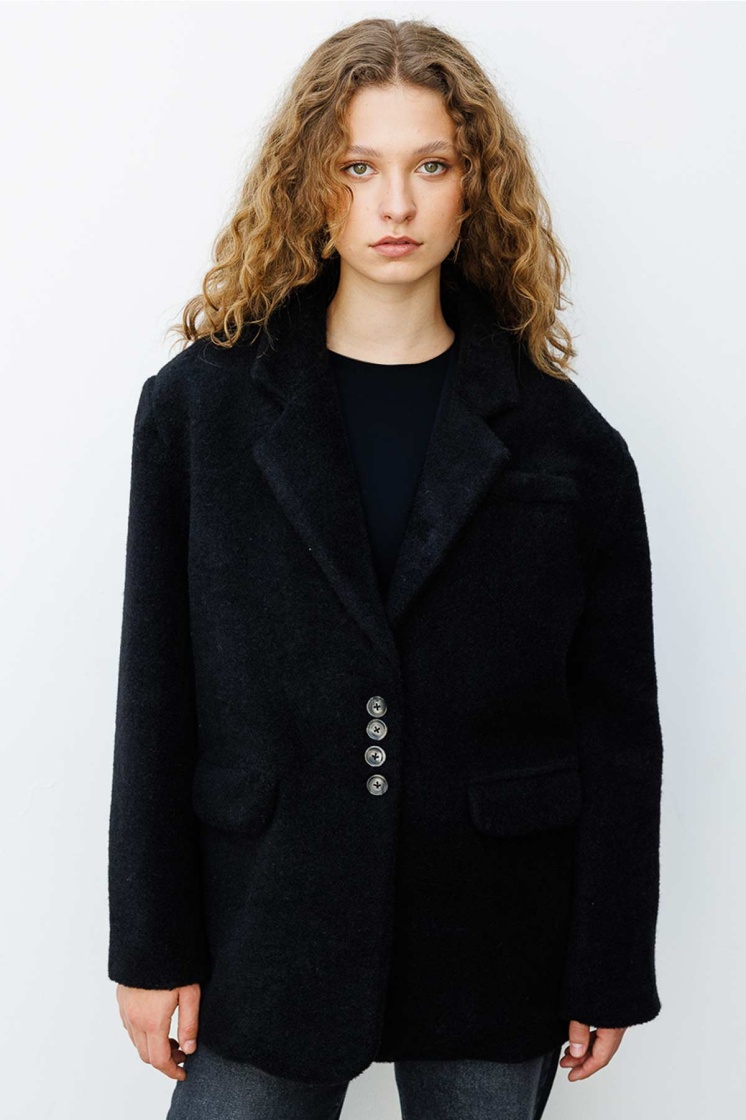 Alaska Kruvaze Siyah Blazer