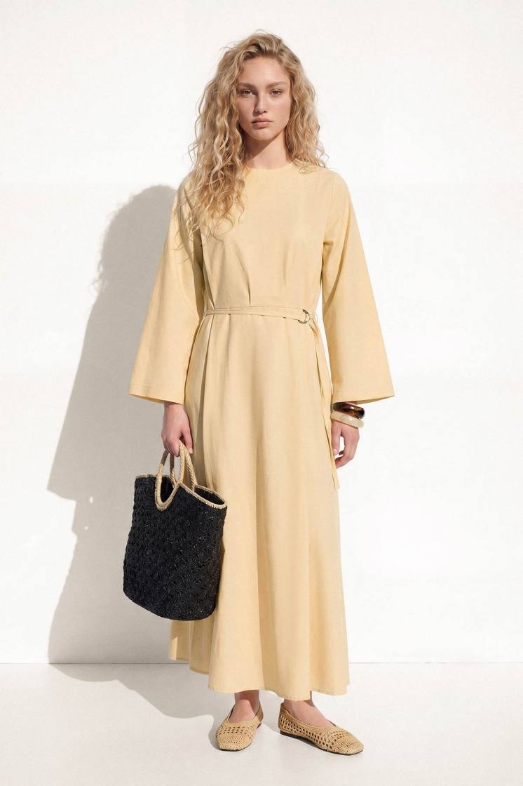 Anvelop Kapama Butter Yellow Elbise