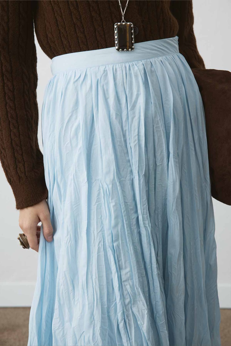 Boho Crash Soft Mavi Etek