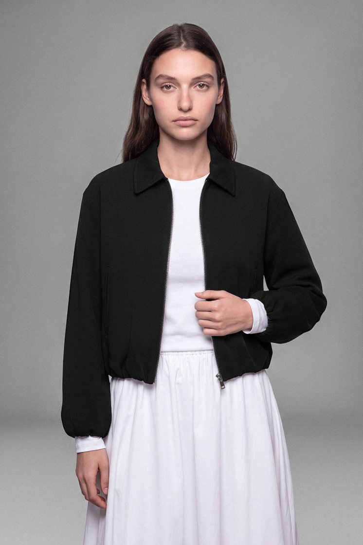 Bomber Siyah Ceket
