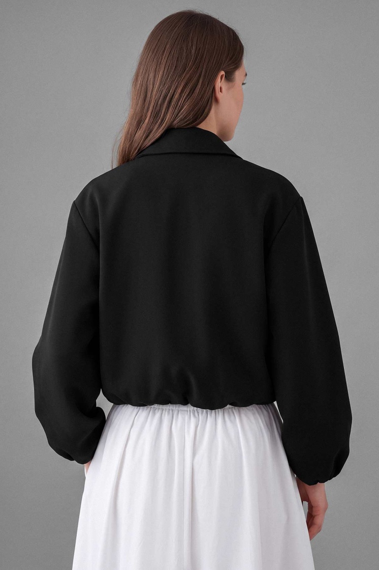 Bomber Siyah Ceket - 6