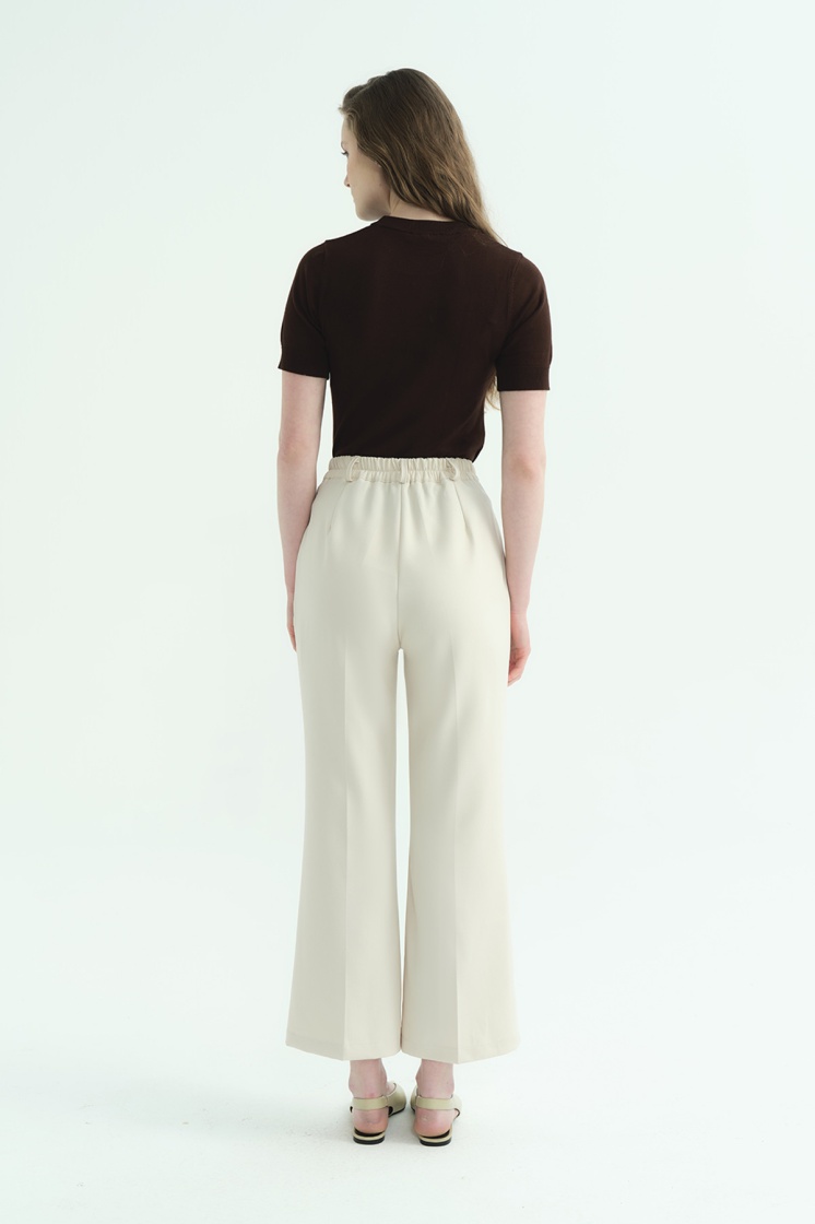 Flare Krem Pantolon