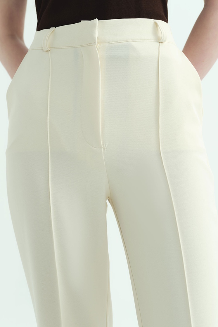 Flare Krem Pantolon