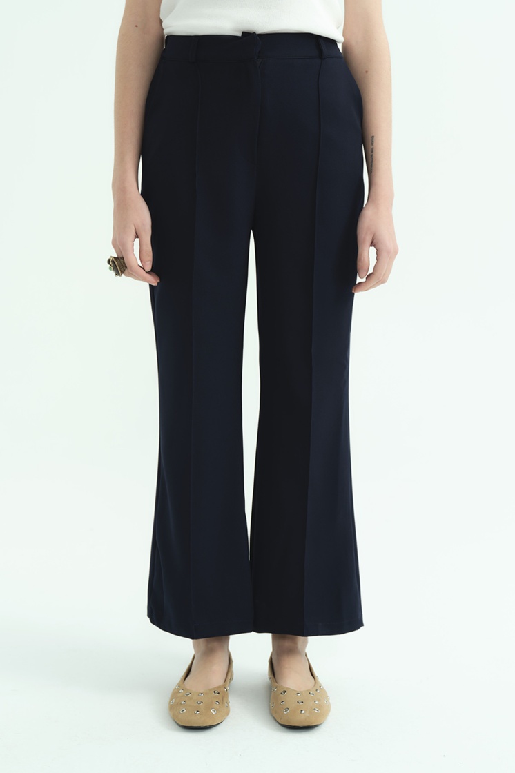 Flare Lacivert Pantolon