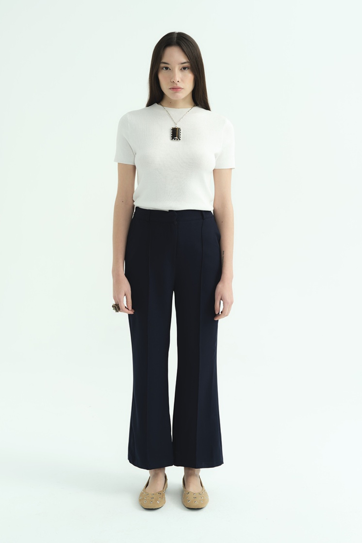 Flare Lacivert Pantolon