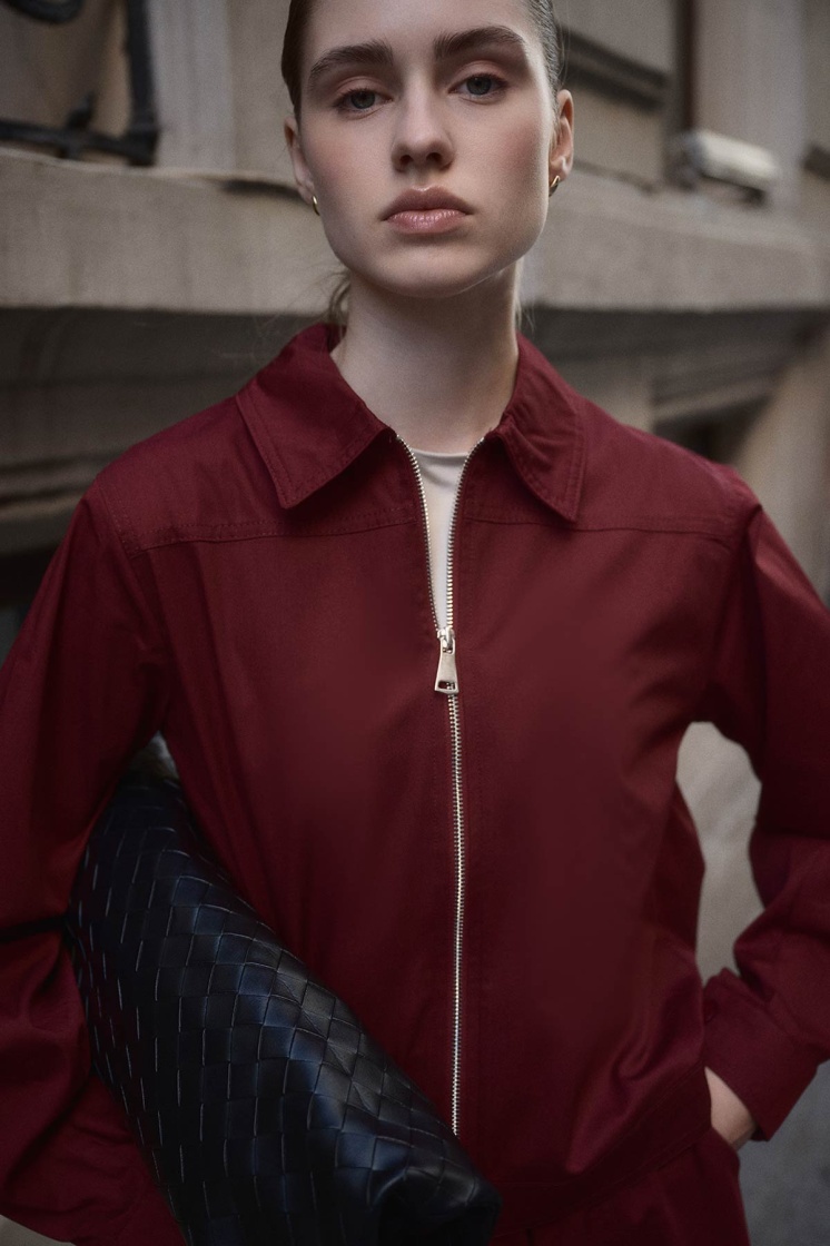 Gabardin Bordo Ceket Etek Takım - 5