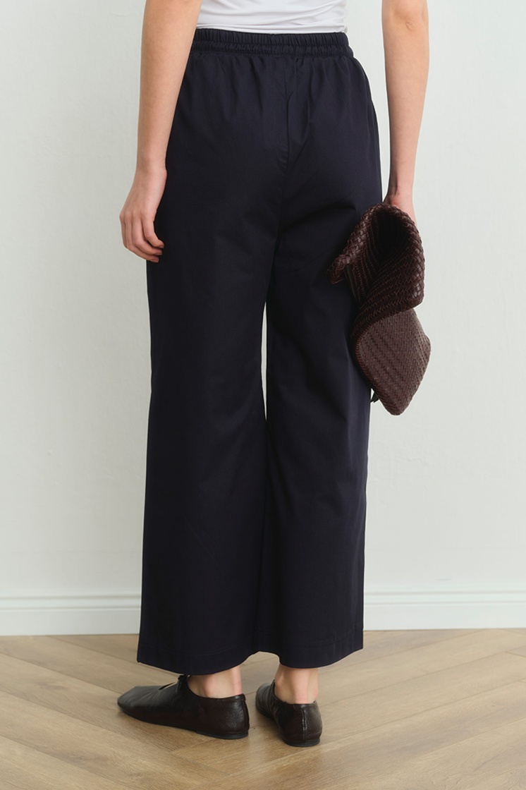 Gabardin Loose Lacivert Pantolon