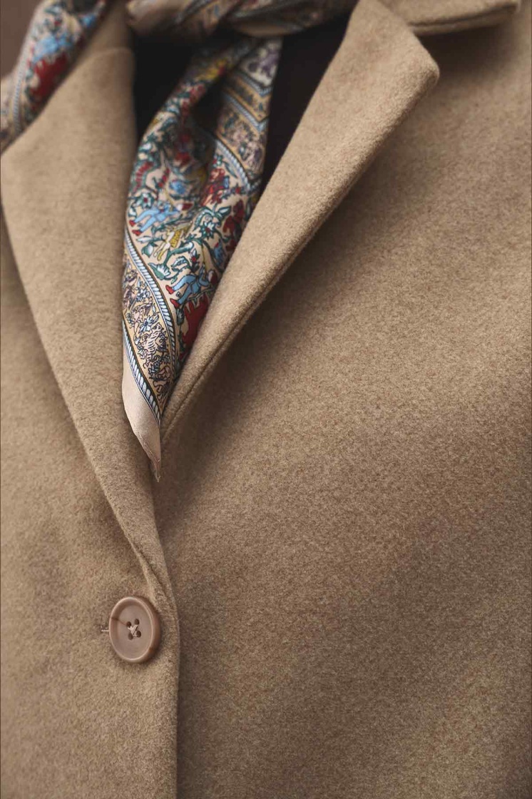 Kaşe Blazer Deve Tüy Ceket