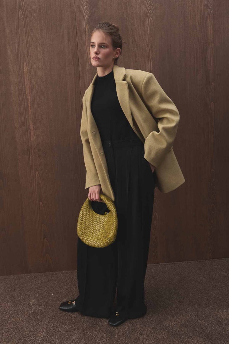 Kaşe Blazer Olive Ceket