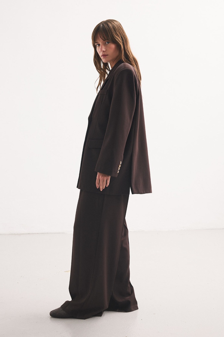Kruvaze Blazer Kahve Ceket - 6