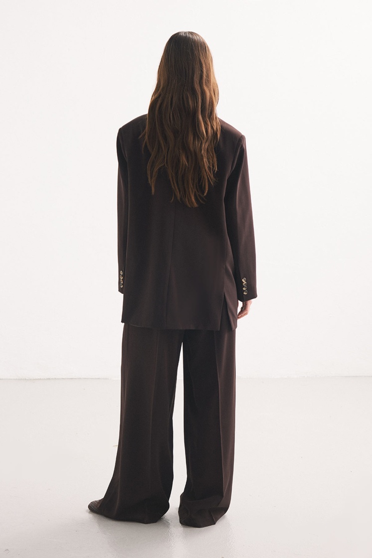 Kruvaze Blazer Kahve Ceket - 7