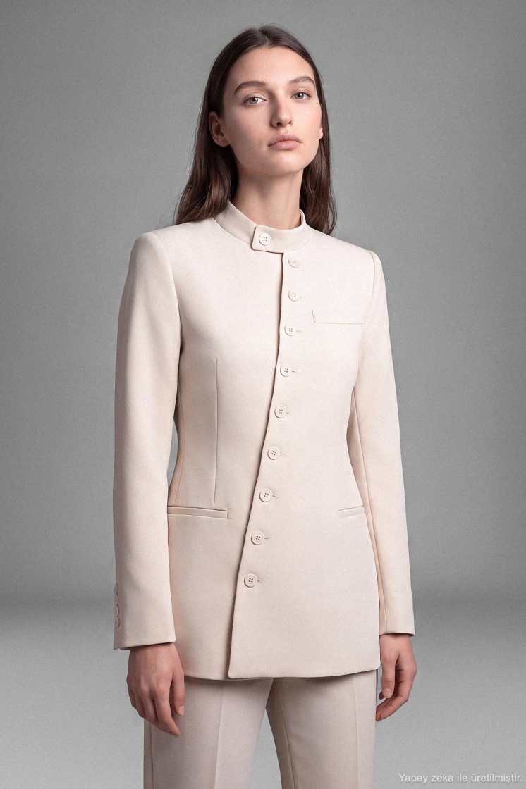 Lorien Dik Yaka Taş Blazer
