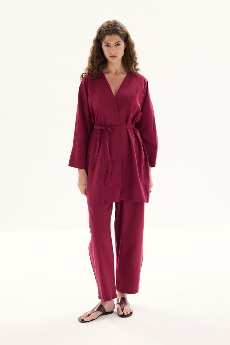 Naturel Bordo Kimono