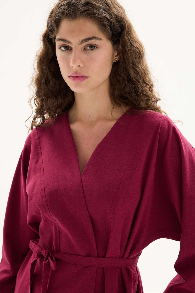 Naturel Bordo Kimono