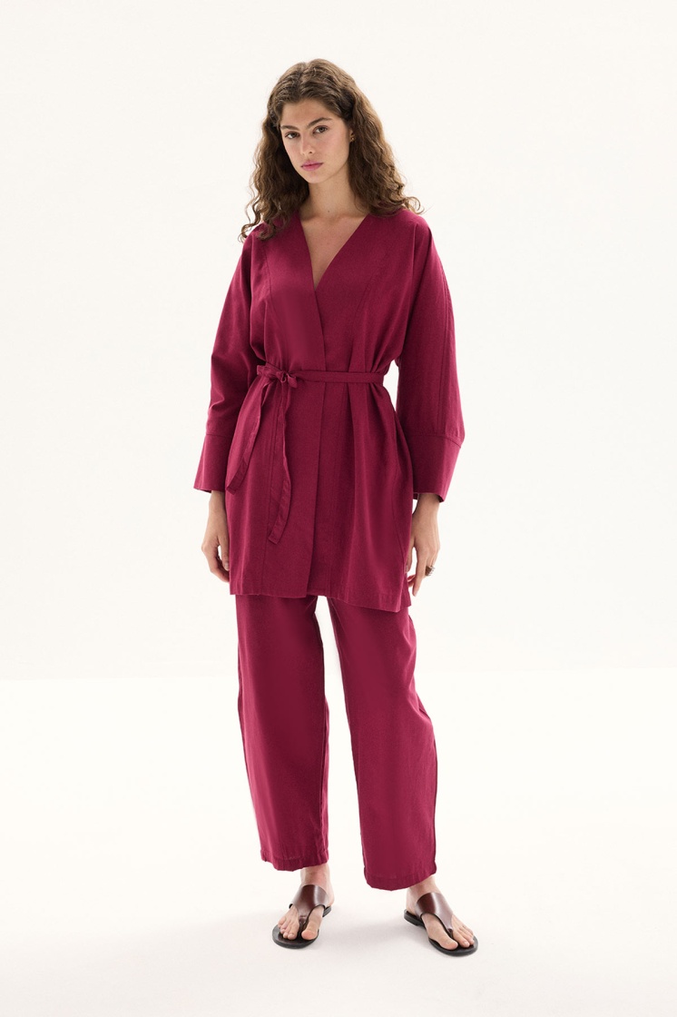 Naturel Bordo Kimono