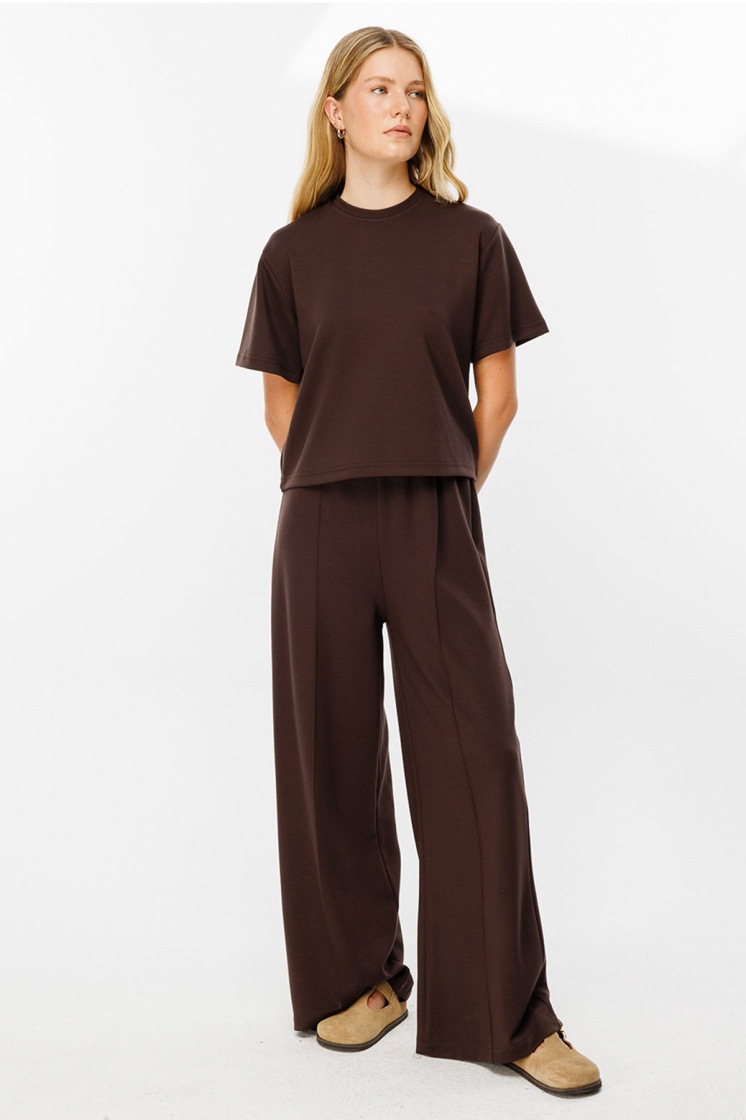Pamuklu Basic Kahve Tshirt