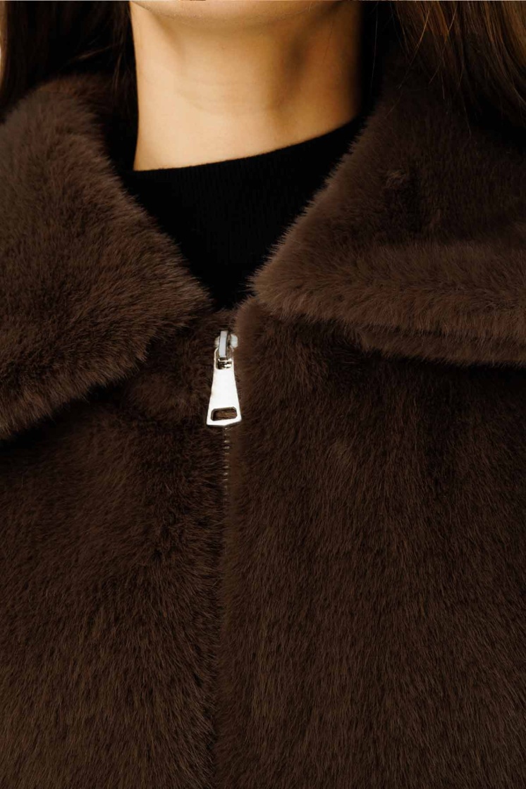 Peluş Vizon Kaban - 5