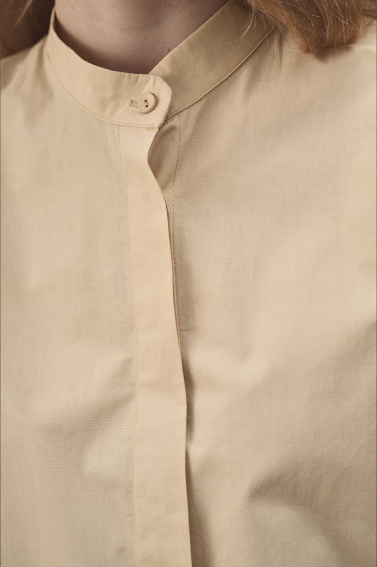 Premium Çıkarılabilir Bağlama Detaylı Poplin Butter Yellow Gömlek - 7