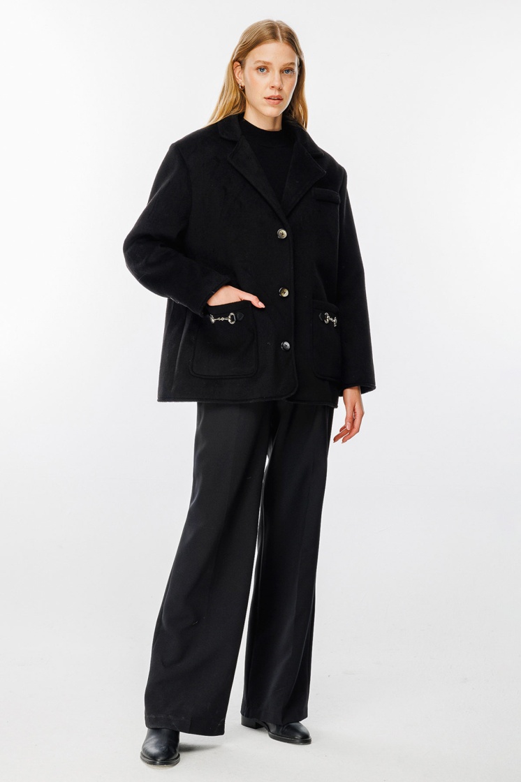 Premium Kasha Siyah Blazer - 2