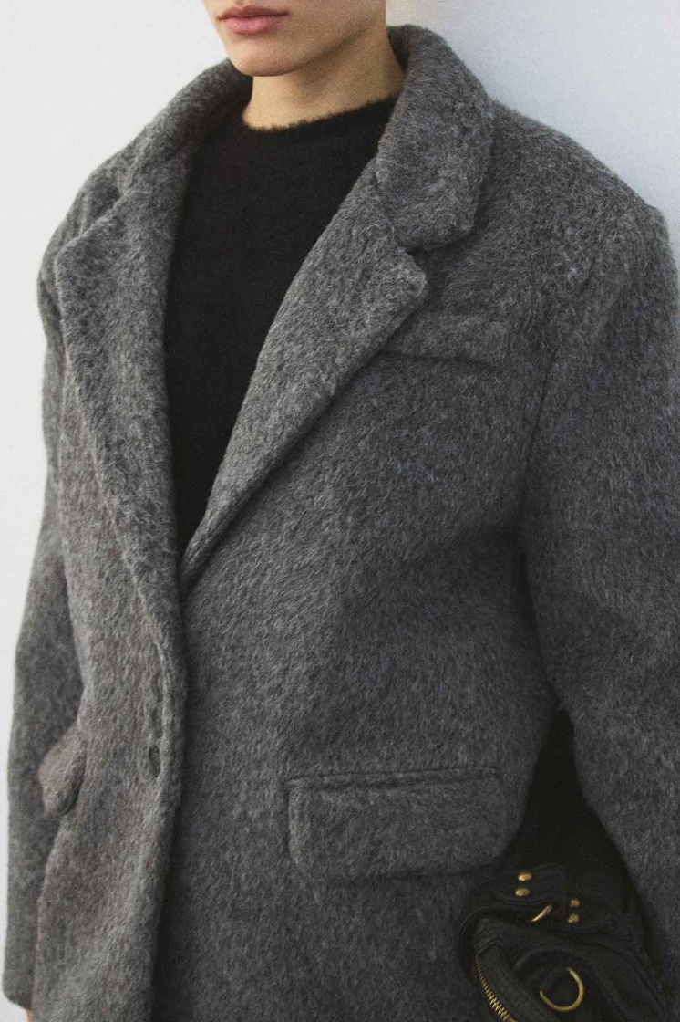 Premium Kruvaze Antrasit Blazer - 5