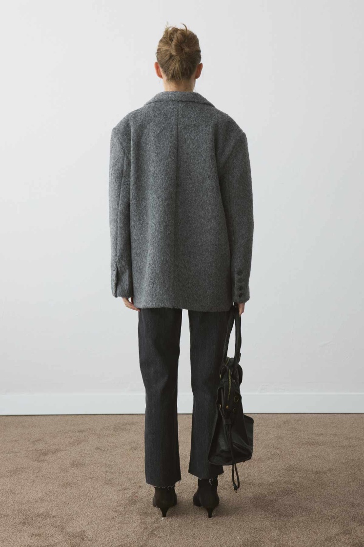 Premium Kruvaze Antrasit Blazer - 7