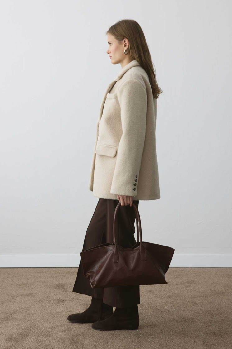 Premium Kruvaze Deve Tüy Blazer