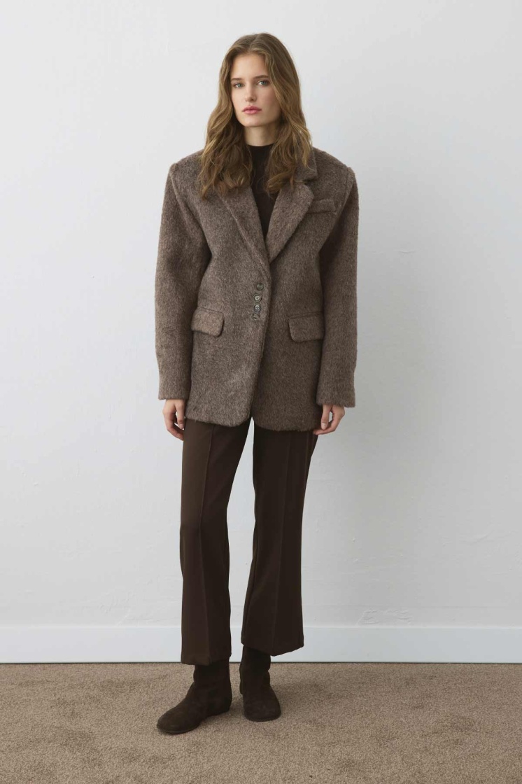 Premium Kruvaze Kahve Blazer