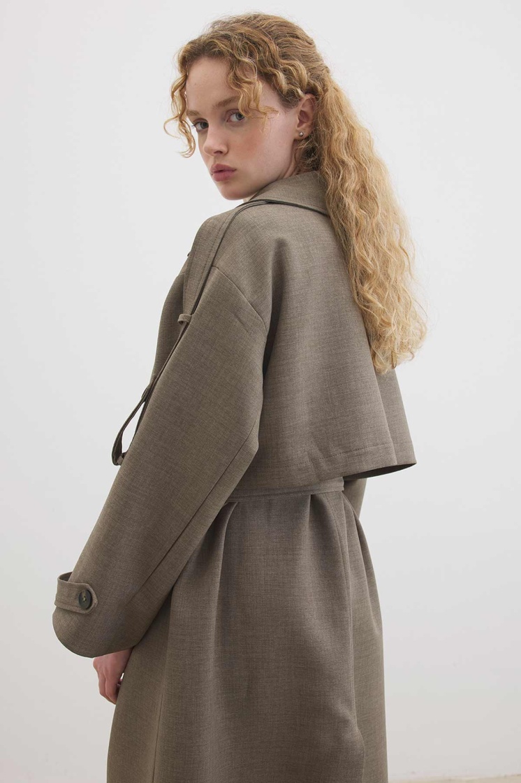 Premium Oversize Vizon Trençkot - 8